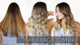 How to Balayage Ombre Brunette Hair with my Foilayage Technique  Easy Tutorial [upl. by Alo]