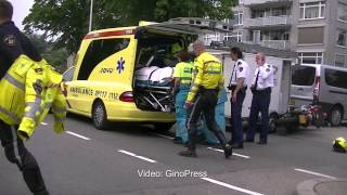 Ernstig ongeval motoragent Utrecht [upl. by Kcirddec]