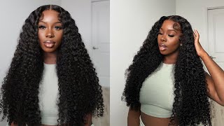 The ULTIMATE MELT🔥 The Thickest Curly HD Lace Wig Install w Baby Hairs Tutorial ftAsteria Hair [upl. by Mirna159]