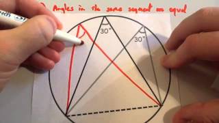 Circle Theorems  Corbettmaths [upl. by Ahsiri]