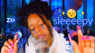 ASMR✨sleeeepy plucking smearing amp flicking away bad energy 😴✨  affirmations 🫶🏽youre okay 🥺✨ [upl. by Assyla458]