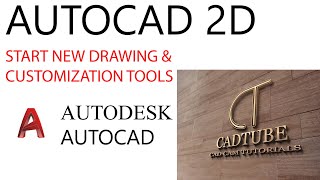 AUTOCAD  How To Start New Drawing in AutoCAD  Customization Tools [upl. by Hartman]