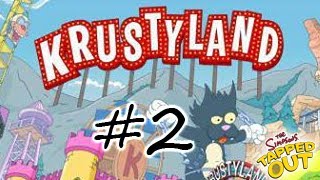 KC Plays  The Simpsons Tapped Out  Krustyland  Part 2 [upl. by Anitnegra]