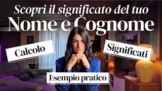 Significato Nome e Cognome Scopri il Tuo [upl. by Ahsyia]