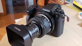 Fujifilm GFX 100S 4K Video  Kinoptik 75mm  Steelsring EF GFX PRO [upl. by Vasyuta]