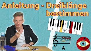 DREIKLÄNGE  DUR und MOLL Akkorde einfach erklärt  MUSIKTESTVorbereitung [upl. by Copp826]