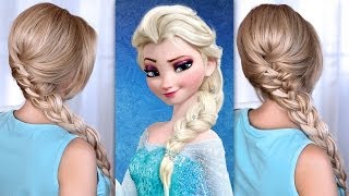 Elsas braid hair tutorial from Frozen [upl. by Inajna]