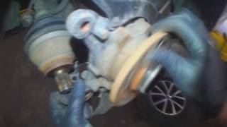 VW A6 Front wheel bearing removal [upl. by Lambart]