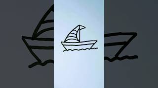 Drawing easy boat ⛵ drawing drawing draw drawingtutorial [upl. by Esined]