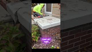 Concrete Porch Replacement EASY 1 Day Job ⛔💦 shorts concrete [upl. by Adnarram985]