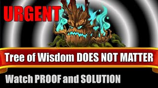 URGENT Tree of Wisdom DOES NOT MATTER for Boss Root of Evil SEE PROOF and discussion  herowars [upl. by Macy837]