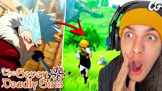 QUE ANIMAÇÃO ÉPICA REAGINDO AOS TRAILERS DOS GAMES DE NANATSU NO TAIZAI  React Seven Deadly Sins [upl. by Dahij585]