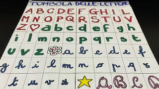 Tombola fai da te delle lettere per bambini con tutti i caratteri dell’alfabeto italiano 🎄 [upl. by Clive]