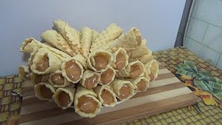 Вафельные трубочки со сгущенкой  просто и очень вкусно [upl. by Kapoor]