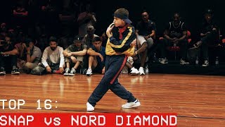 Snap vs Nord Diamond  TOP 16  IBE Undisputed 2018 [upl. by Nagaem]