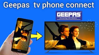 geepas tv connect to phone [upl. by Noe148]