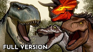 VRex vs Trex Spinosaurus Ultimasaurus  Animation Full Version [upl. by Peri]