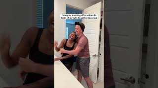 My wife’s reaction 🤣 couple husbandwife comedy [upl. by Yong]