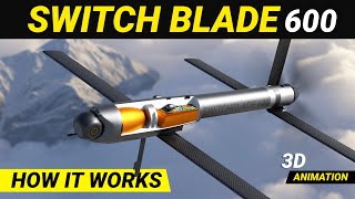 Switchblade 600 Loitering missile  Kamikazi drone How it works loiteringmunition drones [upl. by Ellesirg]