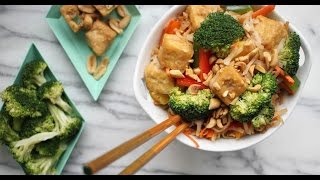 Vegan Pad Thai Recipe  Lighter Culture [upl. by Brunn]