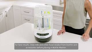 Baby Brezza How To Use The Bottle Washer Pro [upl. by Juno]