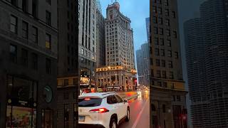 Chicago ❤️🇺🇸 snow drive season is almost here ❄️☁️⛄🥰📍Wacker Drive Chicago IL 🇺🇸 [upl. by Elstan736]