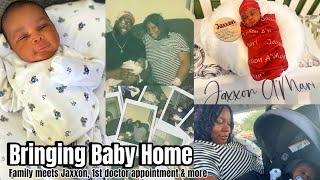 VLOG  BRINGING BABY HOME FAMILY MEETS JAXXON amp MORE  QUEEN JA’VON [upl. by Annenn]