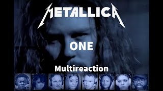 Metallica quotOnequot Official Music Video  MultiReaction Compilation [upl. by Nuajed]