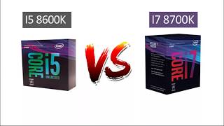 i5 8600k vs i7 8700k  Comparison [upl. by Elleb]