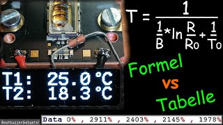 NTC berechnen in BASCOM  Thermometer für den Laser [upl. by Malorie]