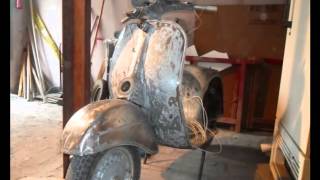 restauro VESPA 150 sprint [upl. by Nalo]