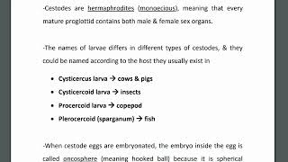 Introduction to cestodes Hymenolepis species [upl. by Ydahs]