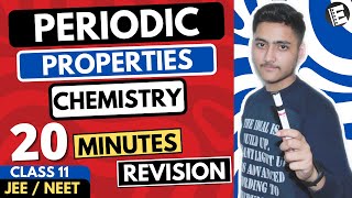 Periodic Table Class 11  Chapter 3 Chemistry  JEE amp NEET  Full Revision In 20 Minutes [upl. by Aicemaj]