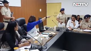 Video quotGet Outquot  Haryana Womens Panel Chief vs Woman Cop [upl. by Sib]