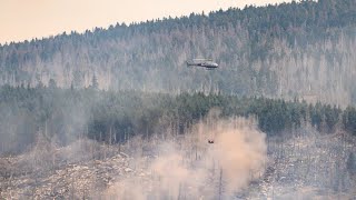 Waldbrand am Brocken offenbar eingedämmt [upl. by Aylsworth]