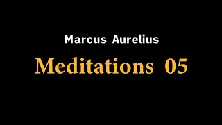 quotMeditations 05quot of Marcus Aurelius in Ancient Greek read by Ioannis Stratakis [upl. by Aenal]