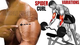 8 BEST BICEPS SPIDER CURL WORKOUT AT GYM TO GET BIGGER ARMS FAST [upl. by Neetsirk]