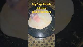 Veg Zingy Parcels  Nishis Food WorldDominos Zingy Parcel Recipe shorts Dominos recipe at home [upl. by Donielle]