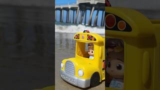 The Wheels on the BEACH BUS 🌴 CoComelon TOYS in Real Life cocomelon shorts [upl. by Ahtanamas133]