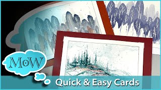 Easy Fast Watercolor Christmas Card Ideas Based on Brush Stroke Discoveries [upl. by Laszlo872]