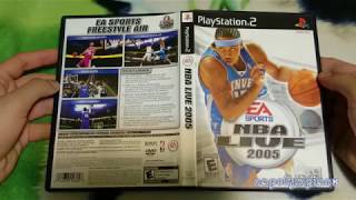 NBA Live 2005 Unboxing Black Label Complete PS2 [upl. by Huxley]