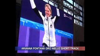 Arianna Fontana oro nello short track [upl. by Odlabu]