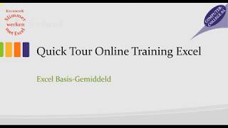 Excel Training Online  Introductie 2019 [upl. by Asha]