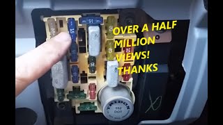 HOW TO CHECK FUSE FOR ODOMETER AND SPEEDOMETER THAT ARE NOT WORKING [upl. by Ettenor667]