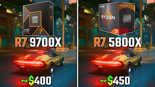 RYZEN 7 9700X vs RYZEN 7 5800X  Test in 6 Games [upl. by Palladin]