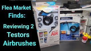 Flea Market Finds  Reviewing 2 Testors Airbrushes  How Good Do They Spray [upl. by Muriel]