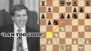 Fischer Sacrifices Bishop Against Sicilian Defense [upl. by Annahsit214]