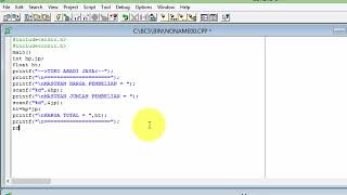 CARA MEMBUAT APLIKASI KASIR SEDERHANA DENGAN BORLAND C [upl. by Vaughan]