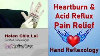 Heartburn and Acid Reflux Pain Relief  Hand Reflexology Tip [upl. by Reeba]