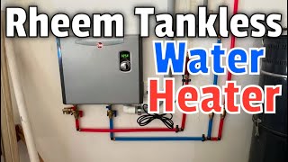 Rheem 36 KW Electric Tankless Water Heater Installation In Fort Myers FL  Ultra Plumbing [upl. by Hansiain418]